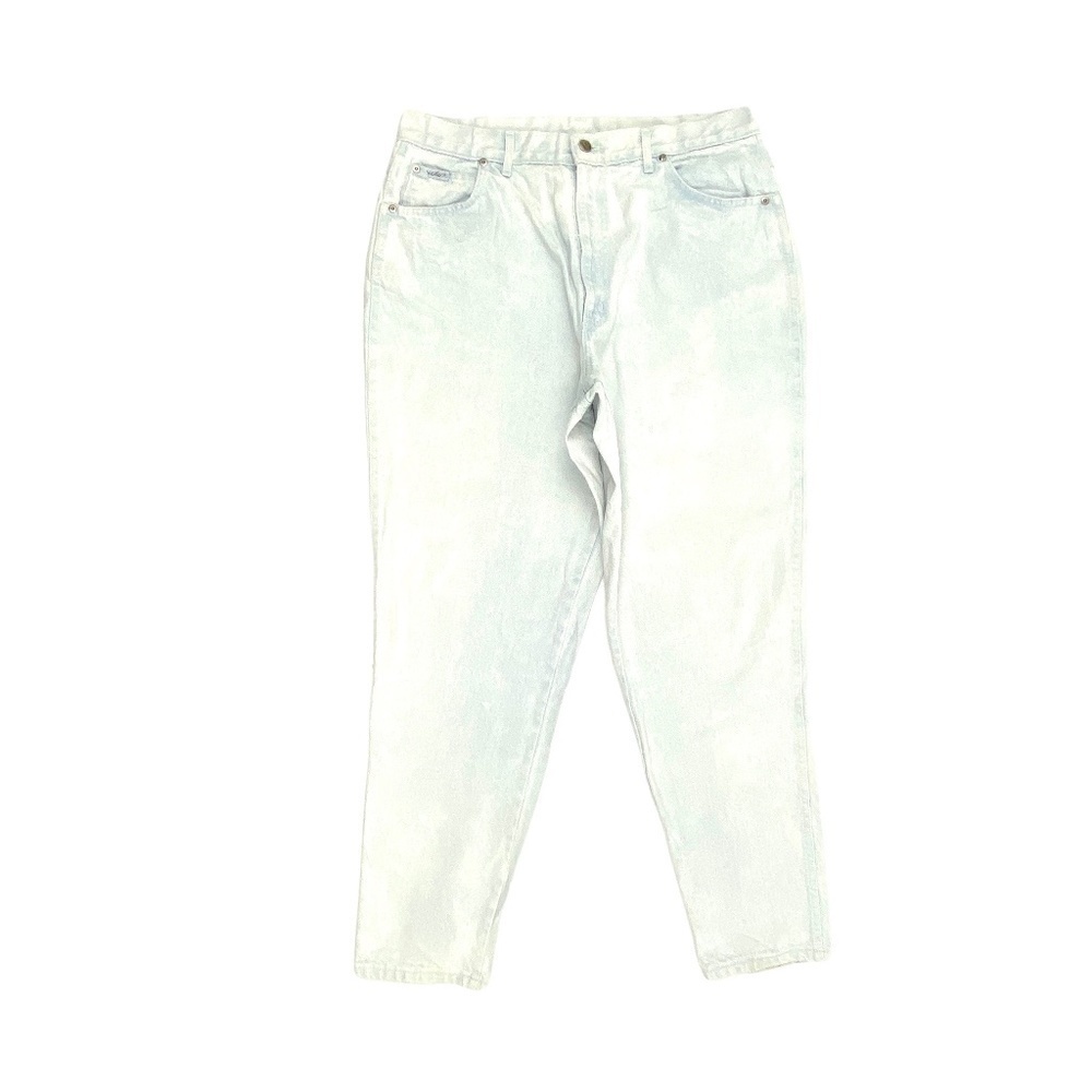 Chic Mom Jeans Straight Leg Women' size 12 Light Wash Blue Denim Jeans Great Co